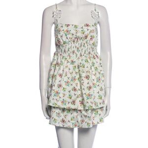 For Love and Lemons Floral Print Mini Dresss